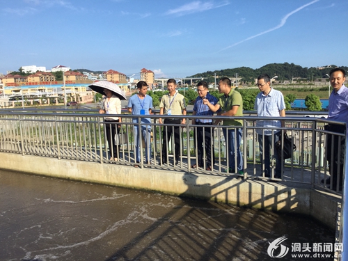 区领导调研城南污水处理厂
