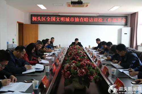 我区召开全国文明城市抽查暗访迎检工作部署会