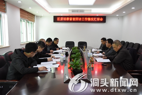 区委巡察办督查回访：区人社局巡察整改开展情况