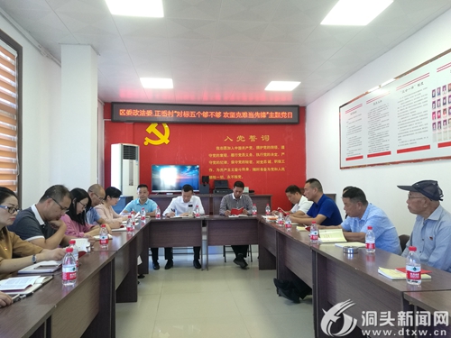 【不忘初心 牢记使命】区委政法委联合霓屿正岙村党开展“党日共学”<br>活动