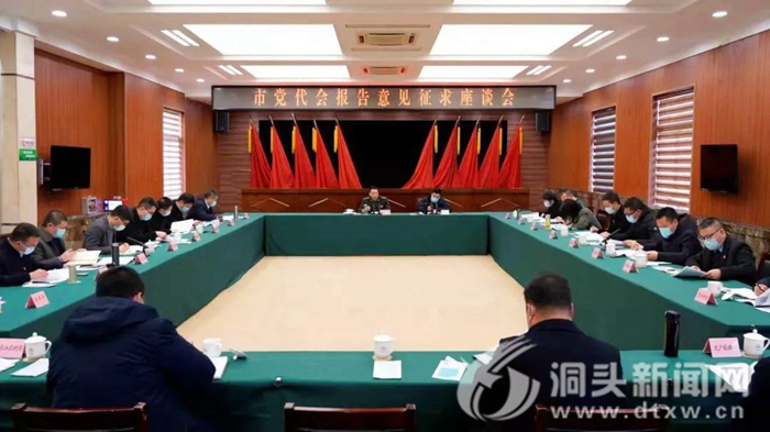 王辉一行来我区召开市党代会报告征求意见座谈会并开展“助企开门红”活动