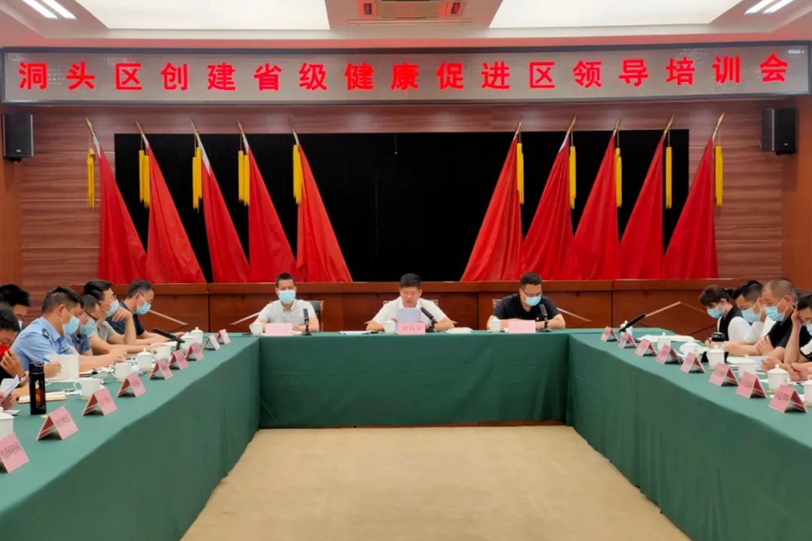 洞头区召开省健康促进区创建推进会